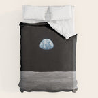 Earth rise over the Moon Duvet Cover Gallery Image 6
