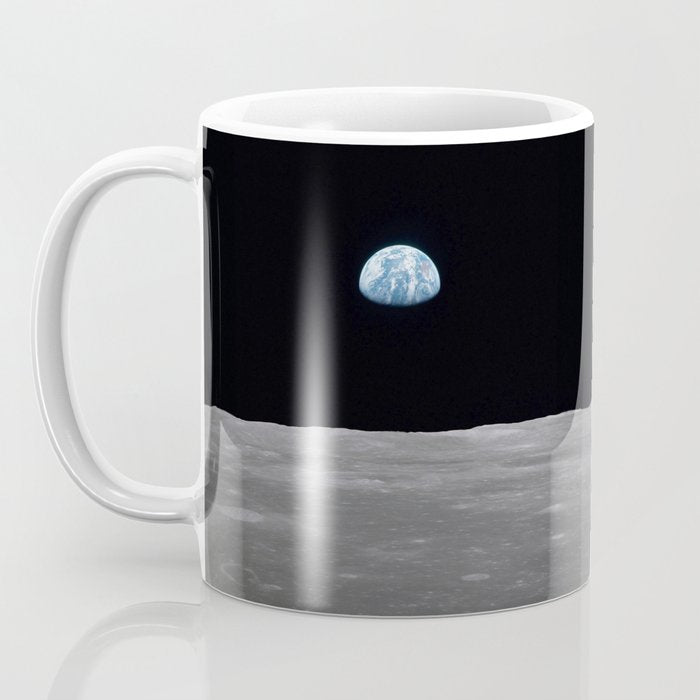 Earth rise over the Moon Coffee Mug Gallery Image 3