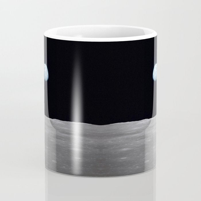 Earth rise over the Moon Coffee Mug Gallery Image 4