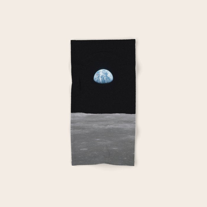 Earth rise over the Moon Bath Towel Gallery Image 1