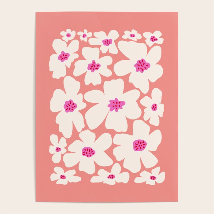 Retro Daisy - Magenta Mood Poster Gallery Image 4