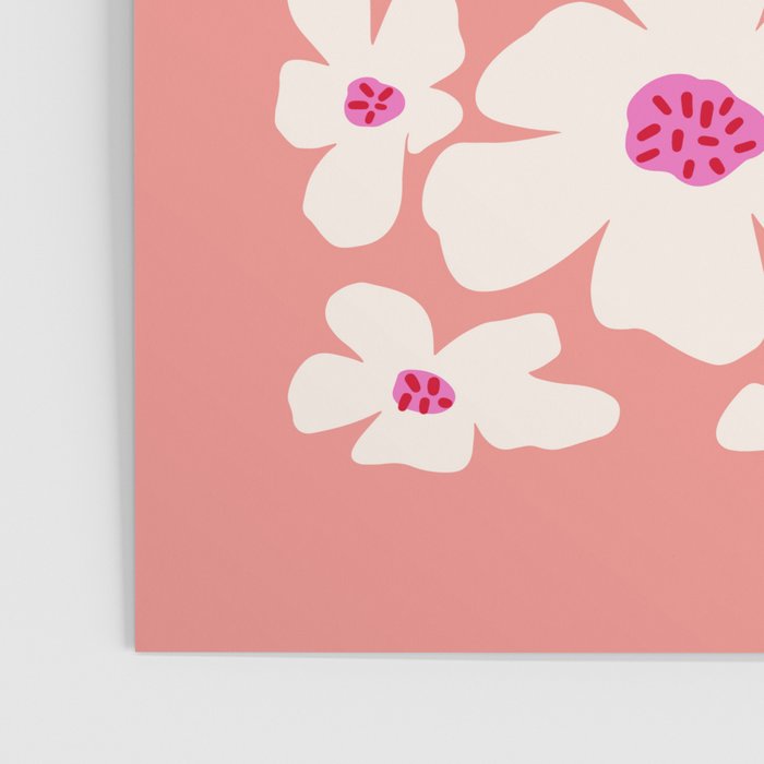 Retro Daisy - Magenta Mood Poster Gallery Image 3