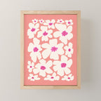 Retro Daisy - Magenta Mood Mini Art Print Gallery Image 1