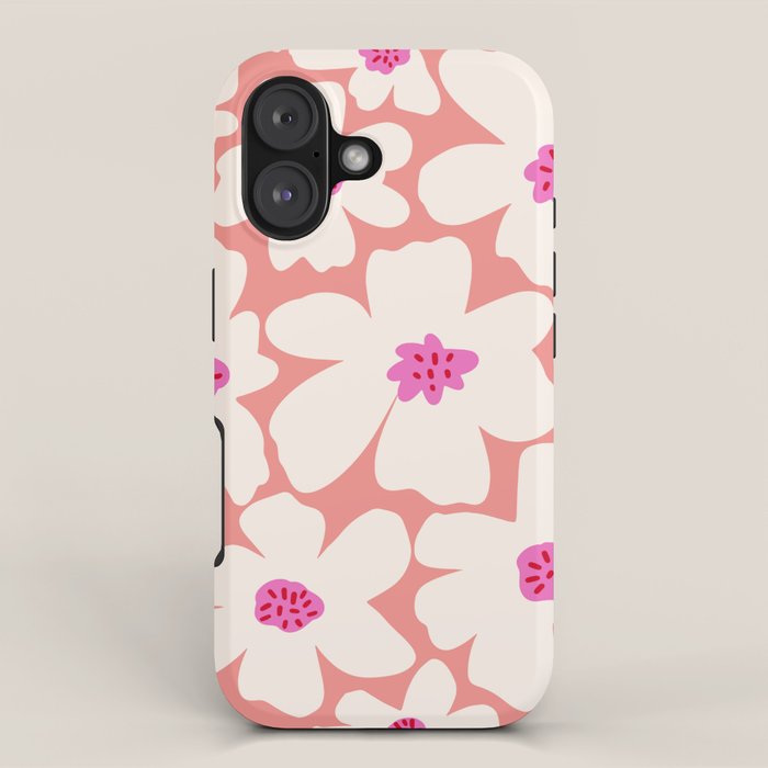 Retro Daisy - Magenta Mood iPhone Case Gallery Image 1
