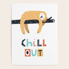 Chill out sloth Poster Gallery Image 4