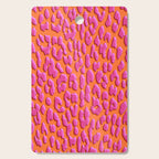 Bright Orange & Pink Leopard Print Cutting Board Gallery Image 1