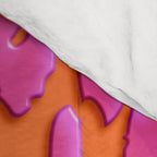 Bright Orange & Pink Leopard Print Comforter Gallery Image 4