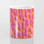 Bright Orange & Pink Leopard Print Coffee Mug Gallery Image 4