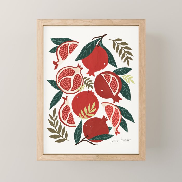 Pomegranate Mini Art Print Gallery Image 1