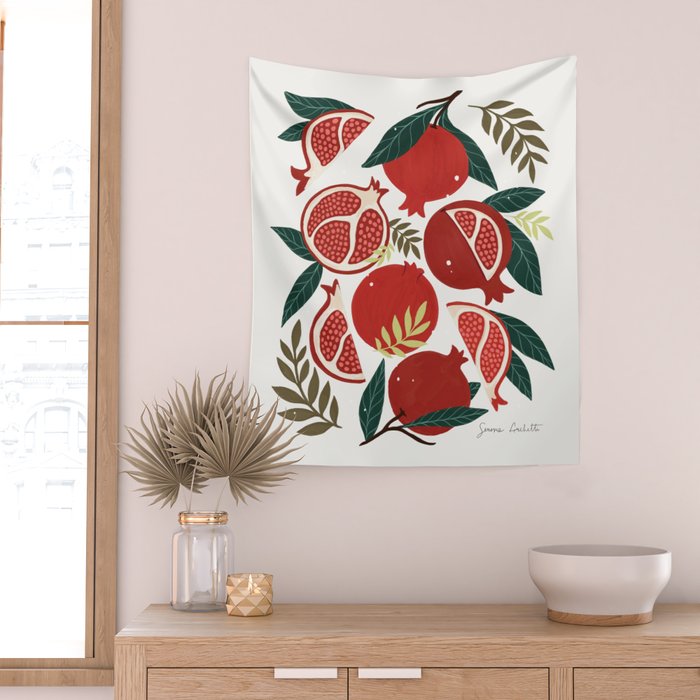 Pomegranate Wall Tapestry Gallery Image 2