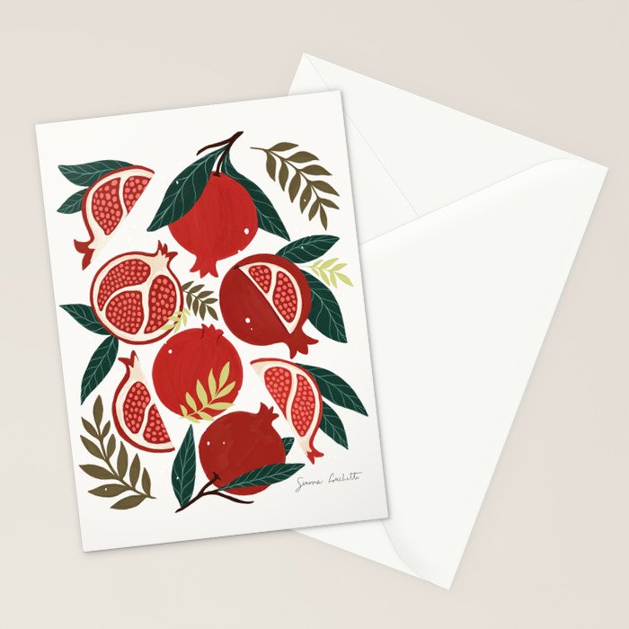 Pomegranate Stationery Card Gallery Image 2