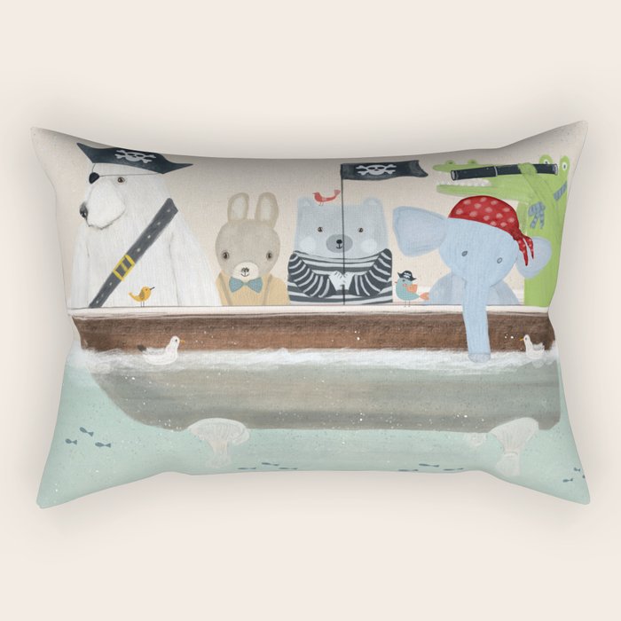 the pirate tub Rectangular Pillow Gallery Image 1