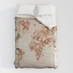 world map deluxe Comforter Gallery Image 6