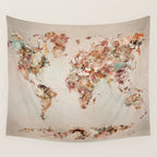 world map deluxe Wall Tapestry Gallery Image 4