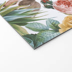 Cat and Floral Pattern III Welcome Mat Gallery Image 2
