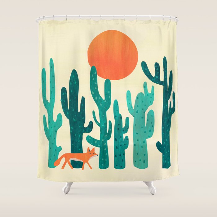 Desert fox Shower Curtain Gallery Image 1