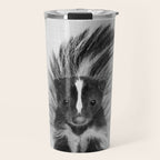 Skunk - Black & White Travel Mug Gallery Image 1