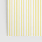 Fine Stripes Narrow Vertical Stripe Pattern in Light Butter Yellow and White Poster Gallery Image 3