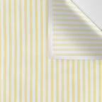 Fine Stripes Narrow Vertical Stripe Pattern in Light Butter Yellow and White Wall Tapestry Gallery Image 3