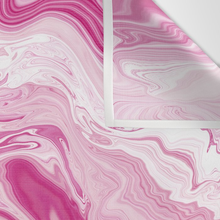 Pink White Marble Like Artwork Liquid Swirl Art Wall Tapestry Gallery Image 3