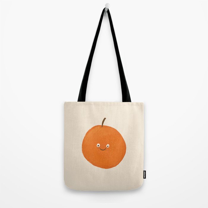 Kawaii Orange Tote Bag Gallery Image 2