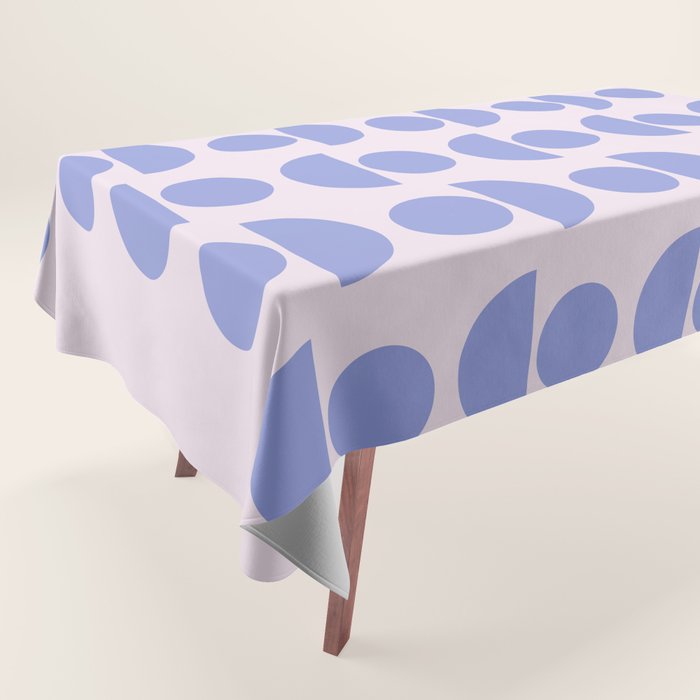 Shapes in Periwinkle Tablecloth Gallery Image 1