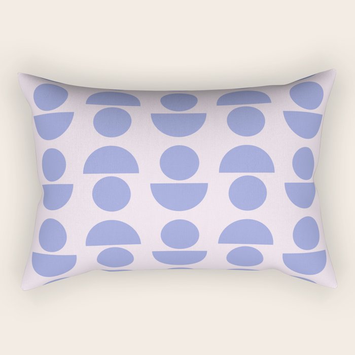 Shapes in Periwinkle Rectangular Pillow Gallery Image 1