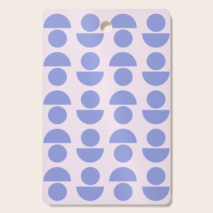 Shapes in Periwinkle Cutting Board Gallery Image 1