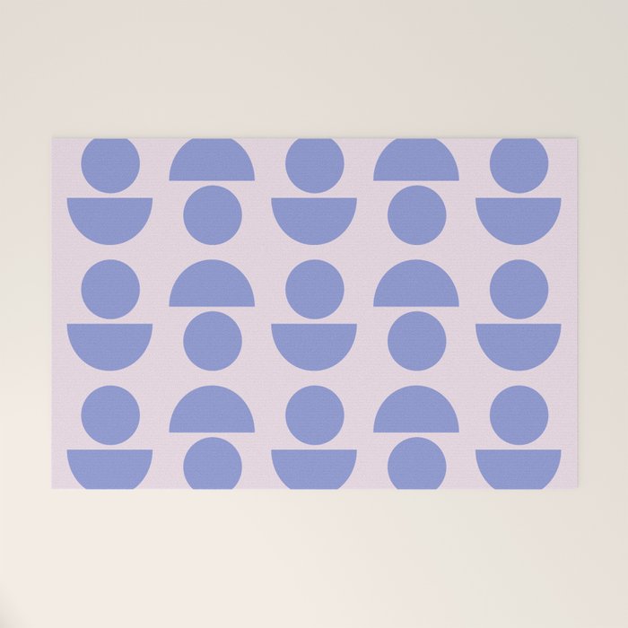 Shapes in Periwinkle Welcome Mat Gallery Image 1
