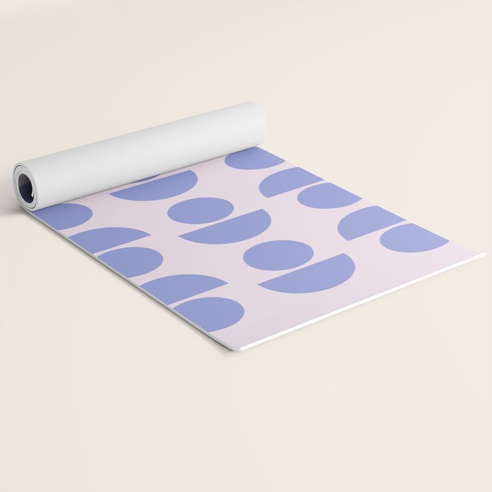 Shapes in Periwinkle Yoga Mat Gallery Image 2