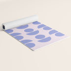 Shapes in Periwinkle Yoga Mat Gallery Image 2