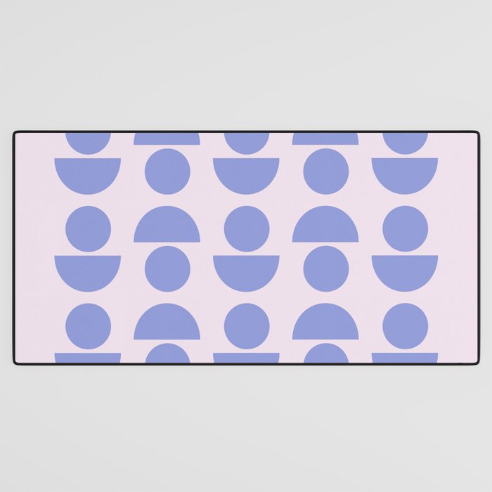 Shapes in Periwinkle Desk Mat Gallery Image 3