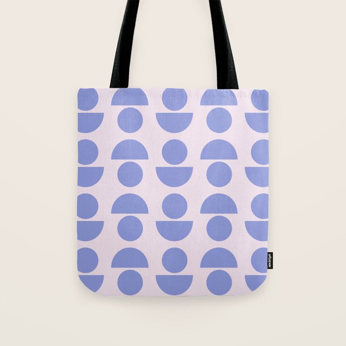 Shapes in Periwinkle Tote Bag Gallery Image 1