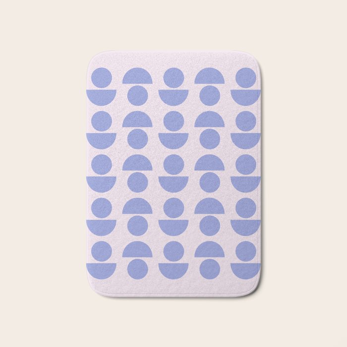 Shapes in Periwinkle Bath Mat Gallery Image 1