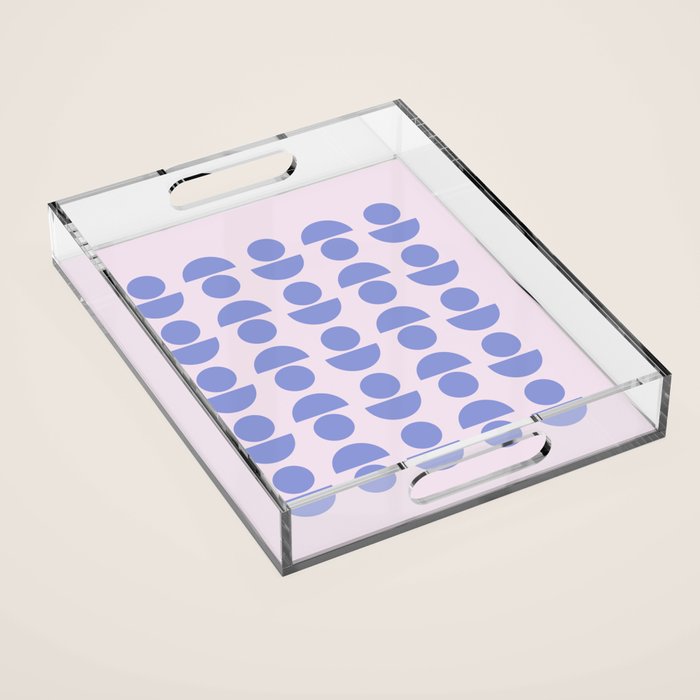 Shapes in Periwinkle Acrylic Tray Gallery Image 1