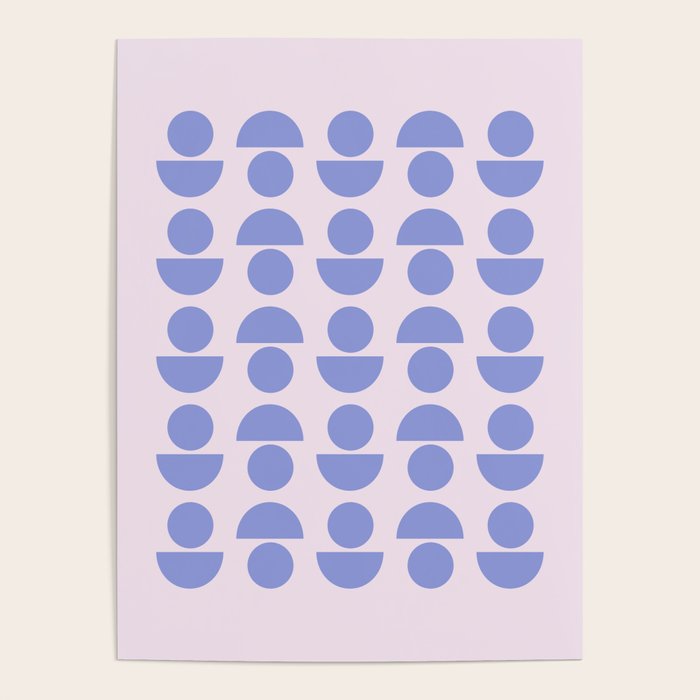 Shapes in Periwinkle Poster Gallery Image 4