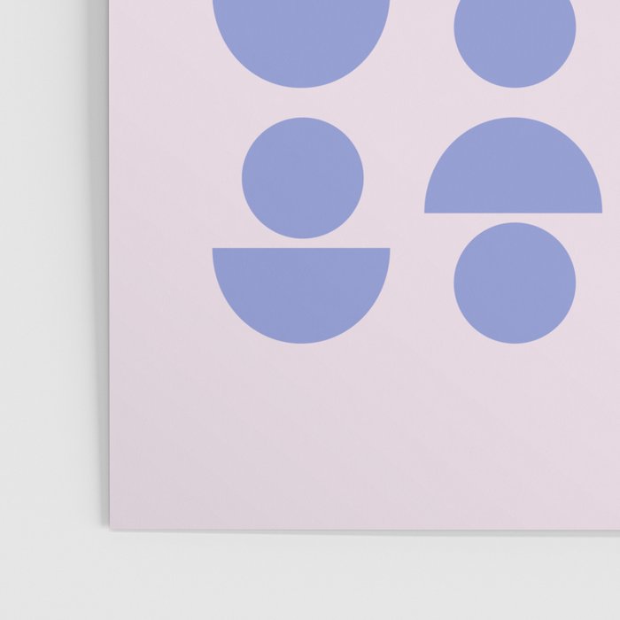 Shapes in Periwinkle Poster Gallery Image 3
