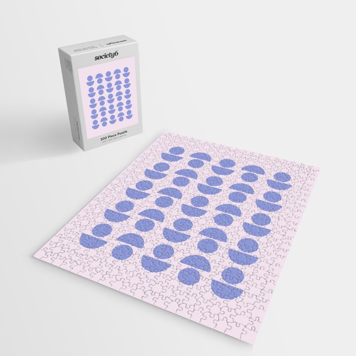 Shapes in Periwinkle Jigsaw Puzzle Gallery Image 2