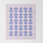 Shapes in Periwinkle Throw Blanket Gallery Image 2