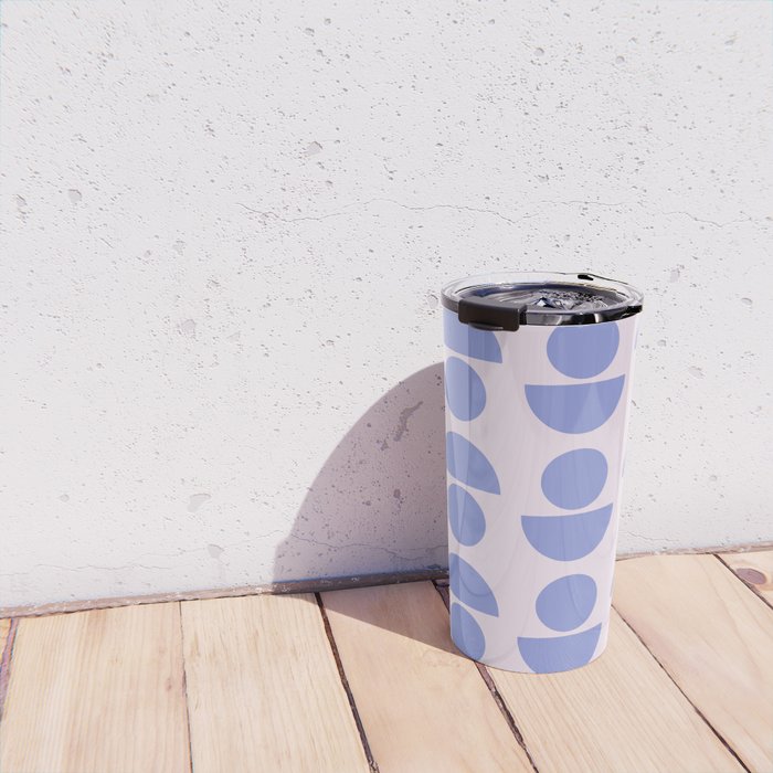 Shapes in Periwinkle Travel Mug Gallery Image 4