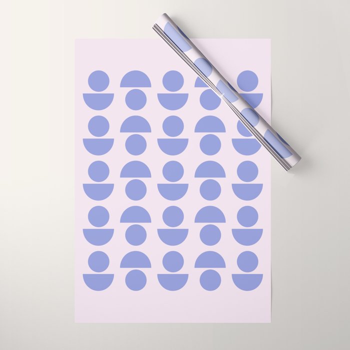 Shapes in Periwinkle Wrapping Paper Gallery Image 1