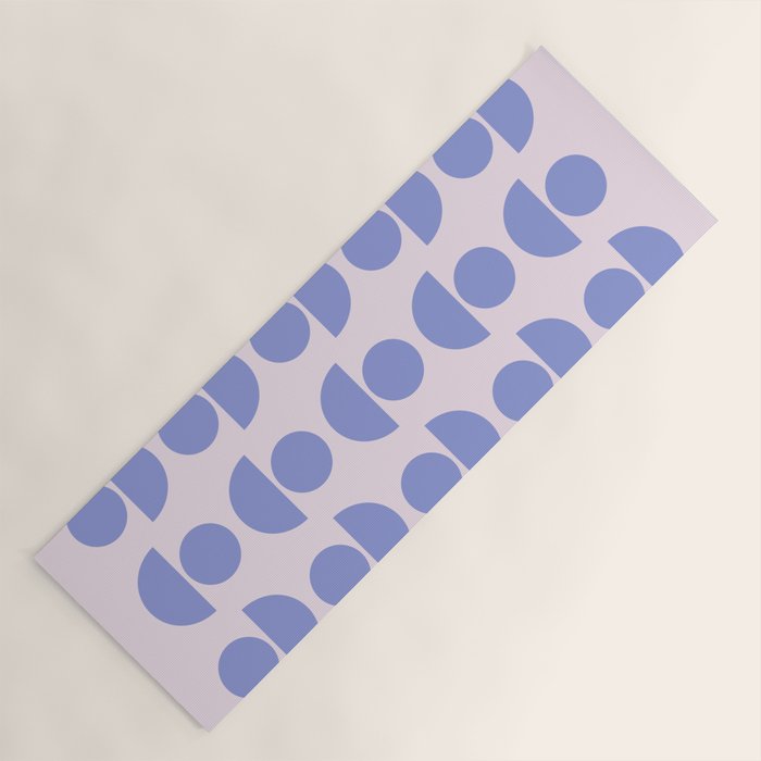 Shapes in Periwinkle Yoga Mat Gallery Image 1