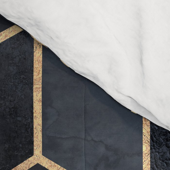 Soft Blue Gradient Cubes Comforter Gallery Image 4