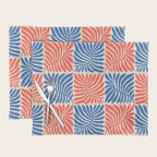 Abstract organic nature plant leaf pattern Placemat Gallery Image 1