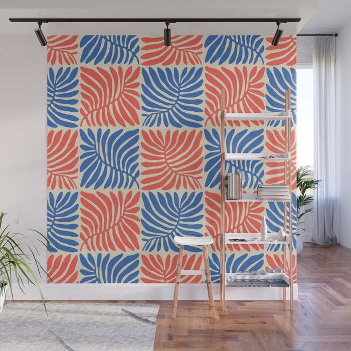 Abstract organic nature plant leaf pattern Wall Mural Gallery Image 1