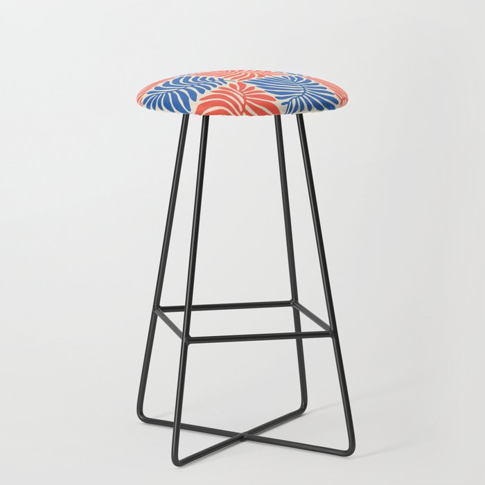 Abstract organic nature plant leaf pattern Stool Gallery Image 1