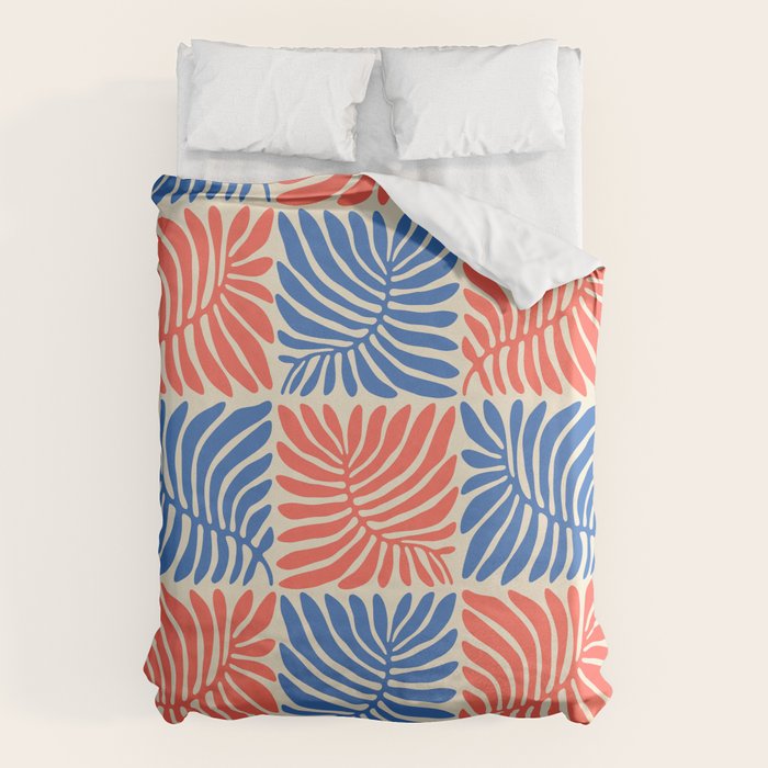 Abstract organic nature plant leaf pattern Duvet Cover Gallery Image 6