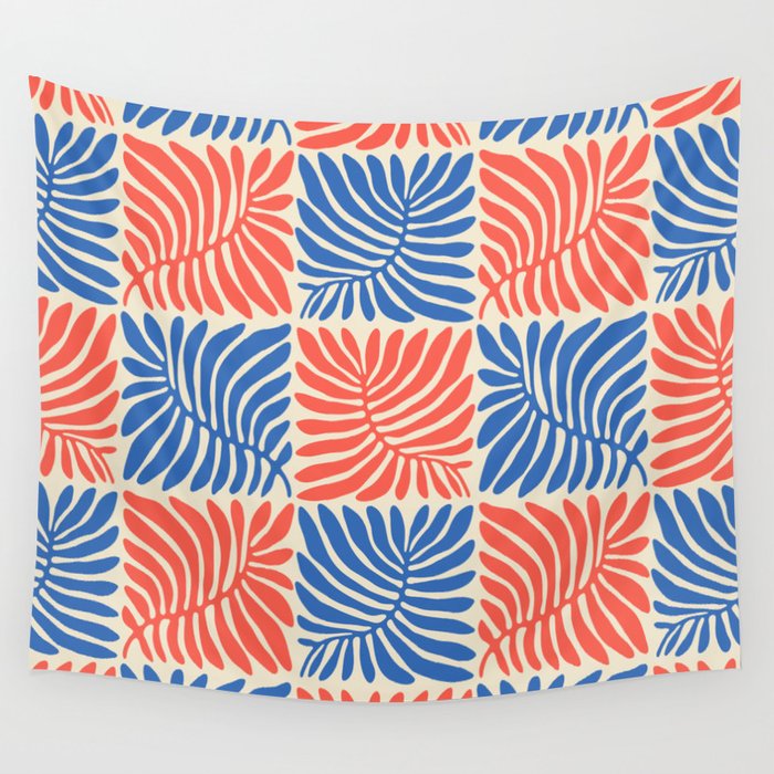 Abstract organic nature plant leaf pattern Wall Tapestry Gallery Image 4