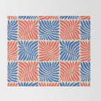 Abstract organic nature plant leaf pattern Throw Blanket Gallery Image 2