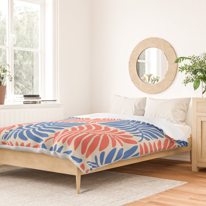 Abstract organic nature plant leaf pattern Duvet Cover Gallery Image 2